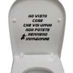 Adesivo divertente per copriwater frase Blade Runner