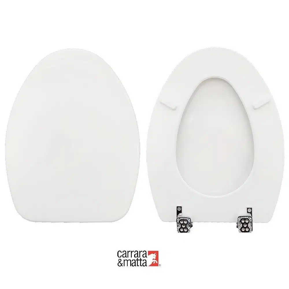 Hydro Home Tavoletta WC Fenice Cesame – Copriwater In Legno Italiano Con Resina 2 Mm, Cerniere Regolabili, Fissaggio Dal Basso, Made In Italy
