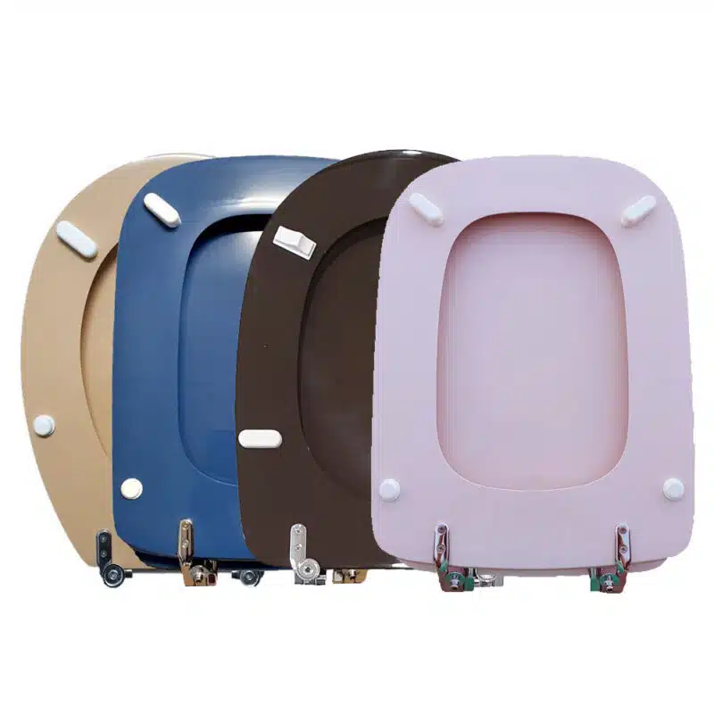 Hydro Home Sedile WC Universale In Legno Rivestito In Resina Poliestere - Forma Sagomata, Colore Champagne - 3