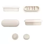 Kit paracolpi in gomma per copriwater termoindurente multi spessore h 4