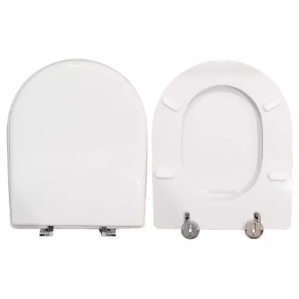 Copriwater Vienna Laufen legno rivestito in resina poliestere bianco