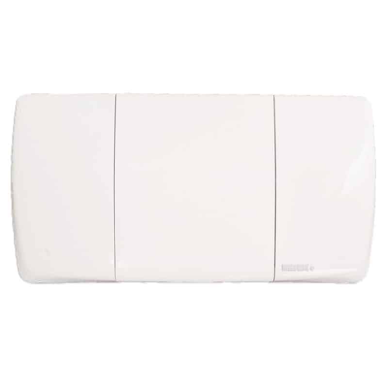 Plaque De Commande Avec Double Chasse Pl10 One Dual Noir Mat - ROCA