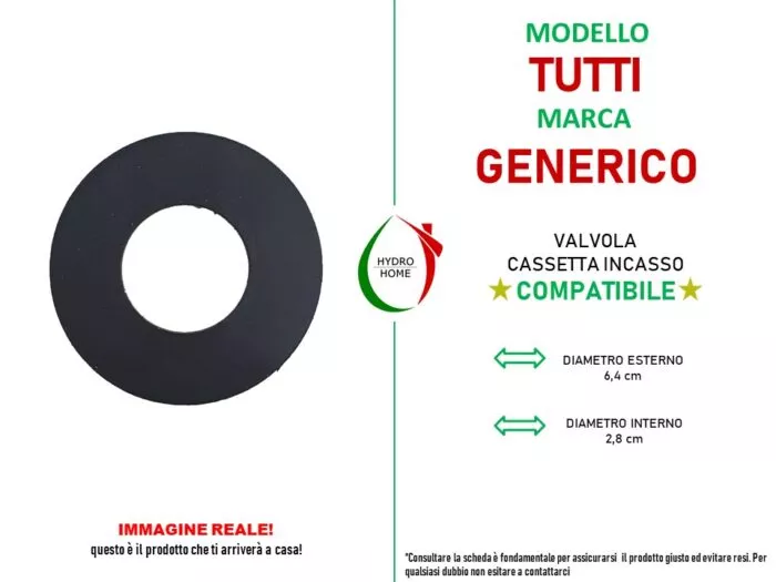 Guarnizione compatibile per valvola cassetta incasso Coes