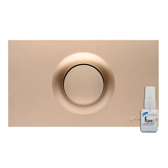 Placca esterna P-80 Oro Rosa Opaco per cassetta incasso Faismilani