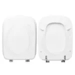 Copriwater Conca Ideal Standard legno verniciato Bianco economico Sedile Copriwc legno verniciato COLORE BIANCO compatibile/dedicato con serie Conca della ceramica IDEAL STANDARD