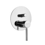 Miscelatore Doccia Incasso con deviatore piastra SLIM serie Forma Porta & Bini Colore a scelta