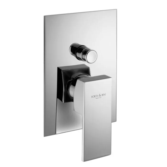 Miscelatore Doccia Incasso con deviatore piastra SLIM serie Kiki Porta & Bini Colore a scelta