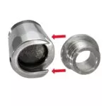 Aeratore a innesto rapido in ottone cromato