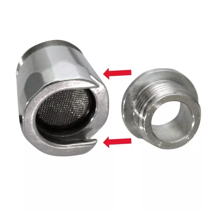 Aeratore a innesto rapido in ottone cromato