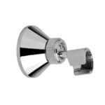 Supporto doccia a muro per flessibile attacco conico.