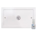 Placca esterna Dora Bianco Opaco per cassetta incasso Faismilani