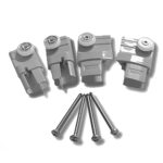 Cuscinetti più Supporti Silver per box doccia Novellini Lunes