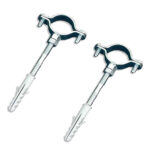 Coppia Collari pesanti zincati fermatubo 1" 1/4