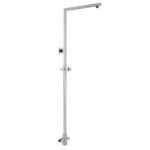 Asta quadra Colonna Doccia 18X18 ottone cromato con deviatore