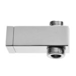 Supporto inferiore ottone cromato per colonna quadra