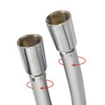 Flessibile per doccia Antitorsione 150 cm con attacco conico doppio da 1/2 pollice