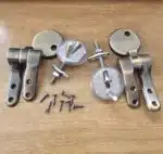 Cerniere Soft Close regolabili fissaggio dall'alto interasse 1,7 colore bronzo - immagine 3