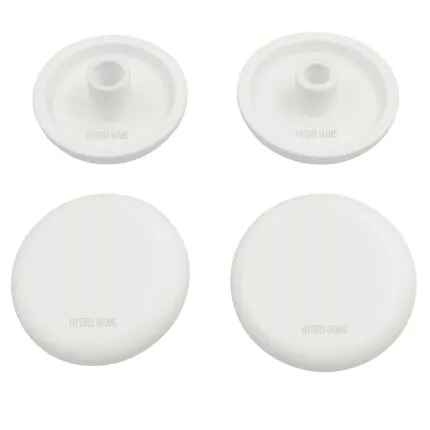 Kit 4 pezzi paracolpi PAR015 tondi bianchi in plastica per Copriwater sedile Wc