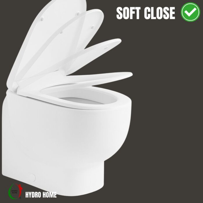 Copriwater 500 Pozzi Ginori Soft Close e Sgancio Rapido termoindurente bianco come originale - immagine 3