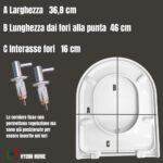 Copriwater Ydra Pozzi Ginori termoindurente bianco come originale - immagine 2