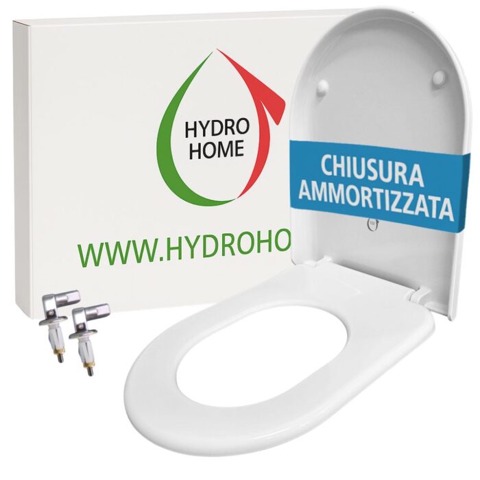 Copriwater Marylin Hatria Soft Close termoindurente bianco come originale - immagine 1