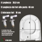 Copriwater Marylin Hatria Soft Close termoindurente bianco come originale - immagine 2
