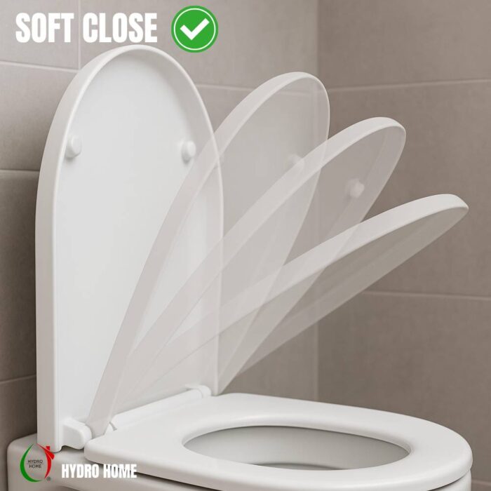 Copriwater Marylin Hatria Soft Close termoindurente bianco come originale - immagine 4
