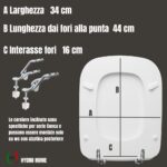Copriwater Conca Ideal Standard legno verniciato Bianco I.S. economico - immagine 3