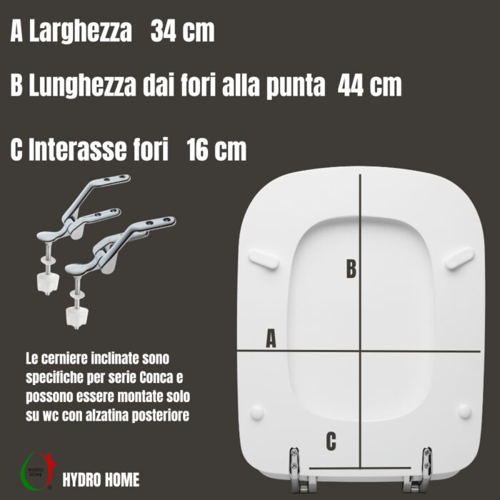 Copriwater Conca Ideal Standard legno verniciato Bianco I.S. economico - immagine 3
