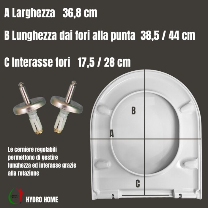 Copriwater Starck 3 Duravit termoindurente avvolgente bianco - immagine 2