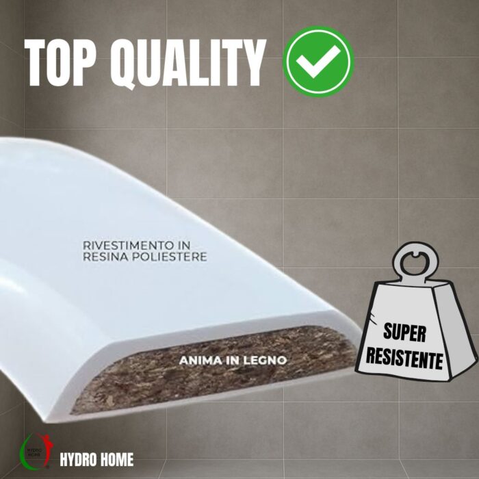 Copriwater Tesi Ideal Standard legno rivestito in resina poliestere Champagne - immagine 5