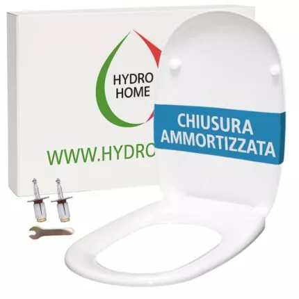 Copriwater Quinta Pozzi Ginori Soft Close e Sgancio Rapido termoindurente bianco come originale