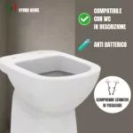 Copriwater Gemma 2 Dolomite termoindurente bianco Sgancio Rapido - immagine 5