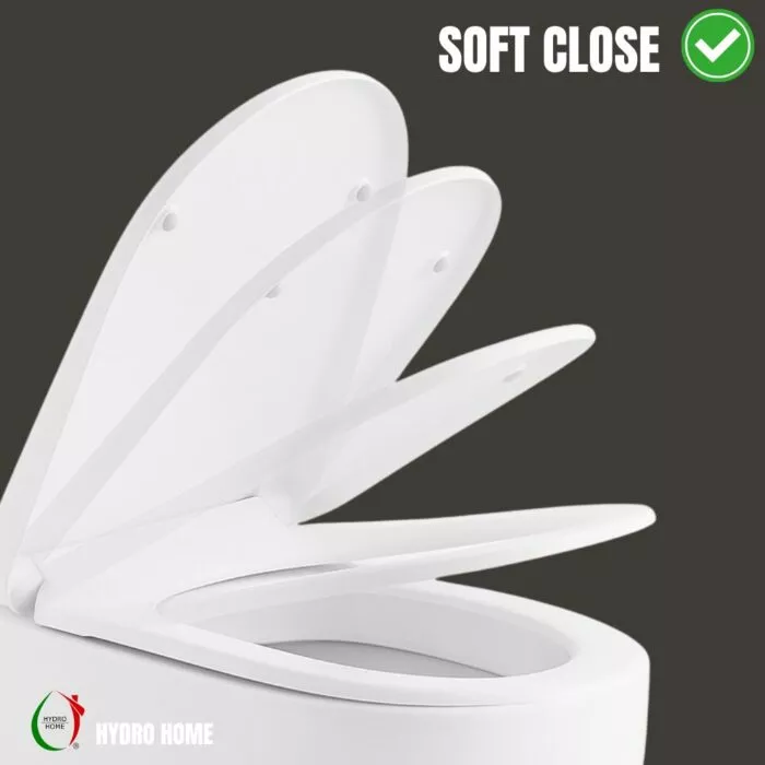 Copriwater Gemma 2 Dolomite termoindurente bianco Sgancio Rapido - immagine 6