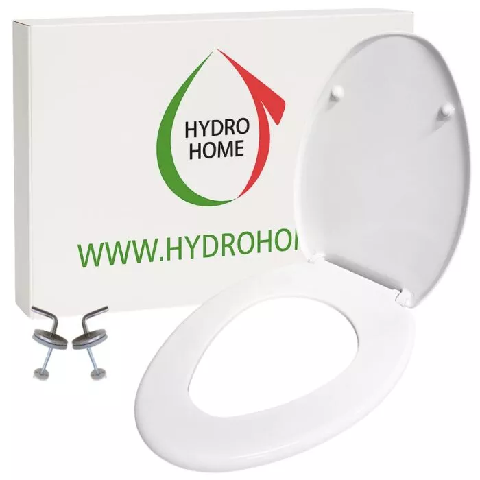 Copriwater a Punta HH034 fissaggio dal basso compatibile con vari modelli termoindurente bianco - immagine 1