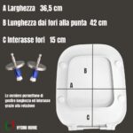 Copriwater One Rak termoindurente bianco Originale Soft Close Sgancio Rapido - immagine 2