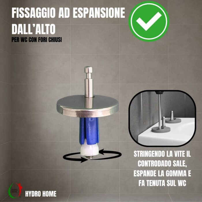 Copriwater One Rak termoindurente bianco Originale Soft Close Sgancio Rapido - immagine 3