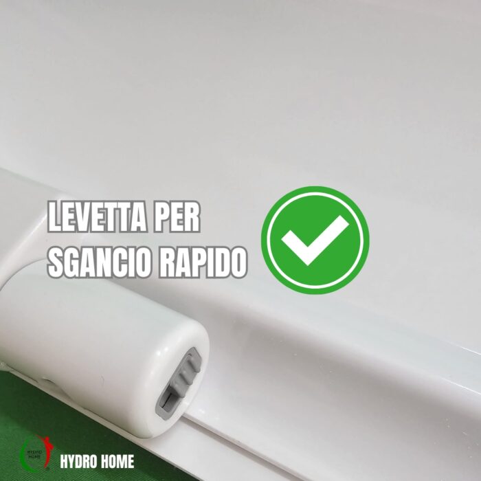 Copriwater One Rak termoindurente bianco Originale Soft Close Sgancio Rapido - immagine 7
