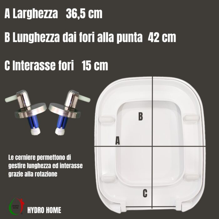 Copriwater One Rak termoindurente bianco Originale - immagine 2