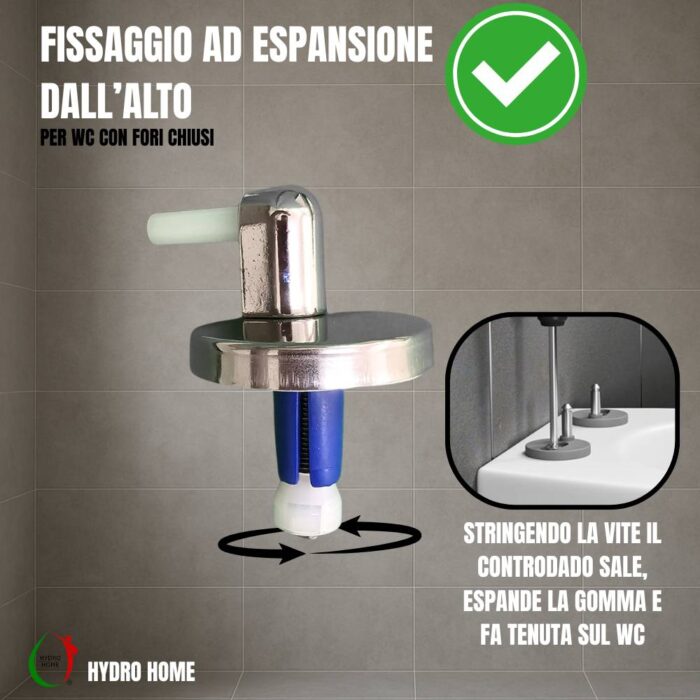 Copriwater One Rak termoindurente bianco Originale - immagine 3