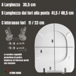 Copriwater Alpina Dolomite legno rivestito in resina poliestere Bianco - immagine 2