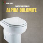 Copriwater Alpina Dolomite legno rivestito in resina poliestere Bianco - immagine 4