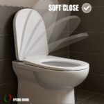 Kit Copriwater HH375 fissaggio dall'alto compatibile con vari modelli termoindurente bianco + Cestino Portaoggetti Bianco - immagine 5
