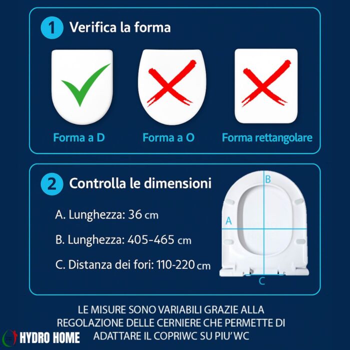 Kit Copriwater Forma a D Slim Soft Close e Sgancio Rapido termoindurente bianco + Cestino Portaoggetti Bianco - immagine 2