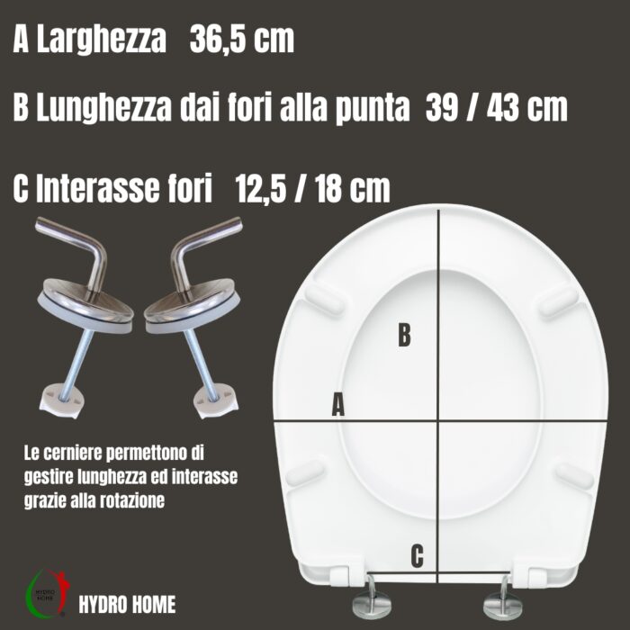 Copriwater Arianna Globo termoindurente bianco - immagine 2