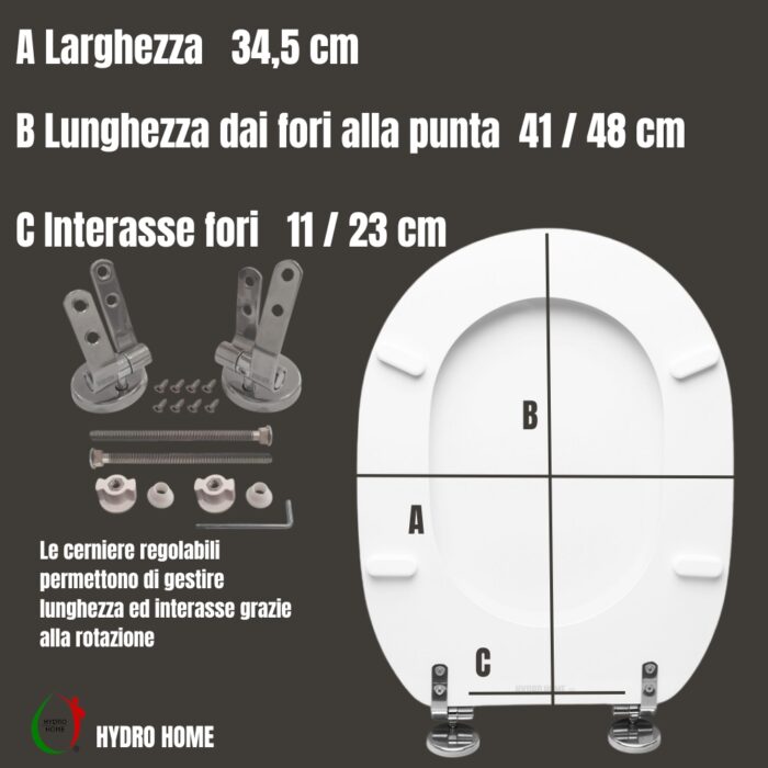 Copriwater Linda Ideal Standard legno rivestito in resina poliestere bianco - immagine 2