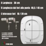 Copriwater Fantasia 2 Slim Pozzi Ginori termoindurente bianco Soft Close - immagine 2
