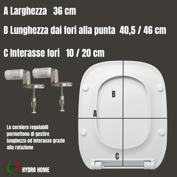 Copriwater Fantasia 2 Slim Pozzi Ginori termoindurente bianco Soft Close - immagine 2