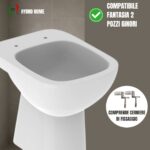 Copriwater Fantasia 2 Slim Pozzi Ginori termoindurente bianco Soft Close - immagine 3