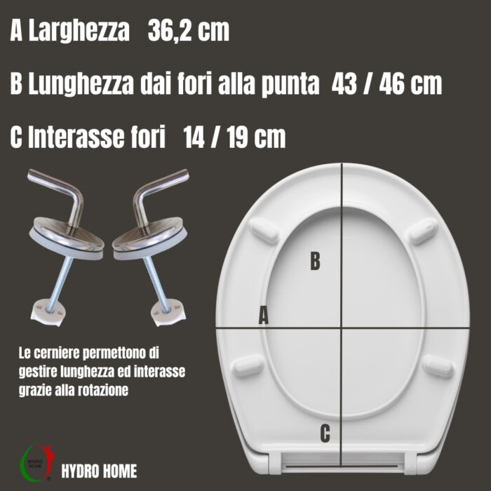 Copriwater Karla Rak Ceramics termoindurente bianco - immagine 2
